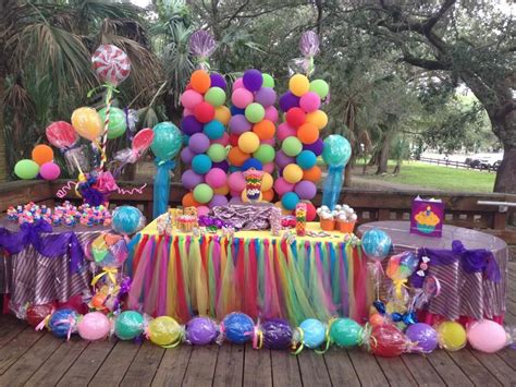 Candyland party supplies decorations set ncluding 8 x 9 plates, 8x 7 plates, 8x9 oz cups, 20x luncheon napkins,8pcs forks.8pcs spoons,8pcs knives, straws serves 8 guest for baby shower wedding bridal lollipop candy bouquet theme birthday party decorations. candyland decorations christmas Mobile Mandala JUTuVSbO ...