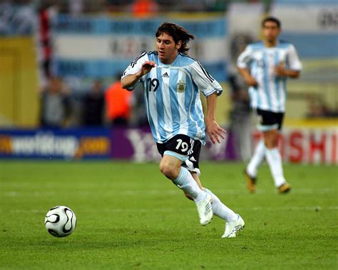 Lionel Messi Argentina World Cup 2006 Seen Sport Images
