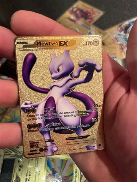 Golden Mewtwo Pokemon Card Cards Blog