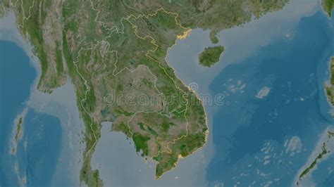 Vietnam Overview Satellite Stock Illustration Illustration Of