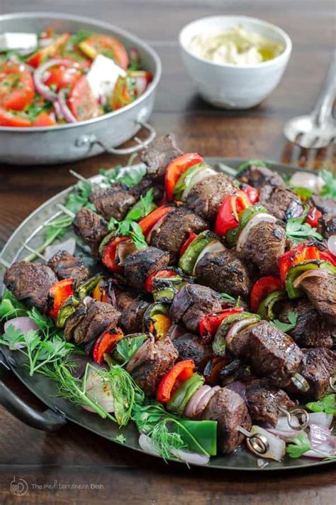 Trim the beef tenderloin of any fat. Best Beef Shish Kabob Recipe (How-To!) | The Mediterranean ...