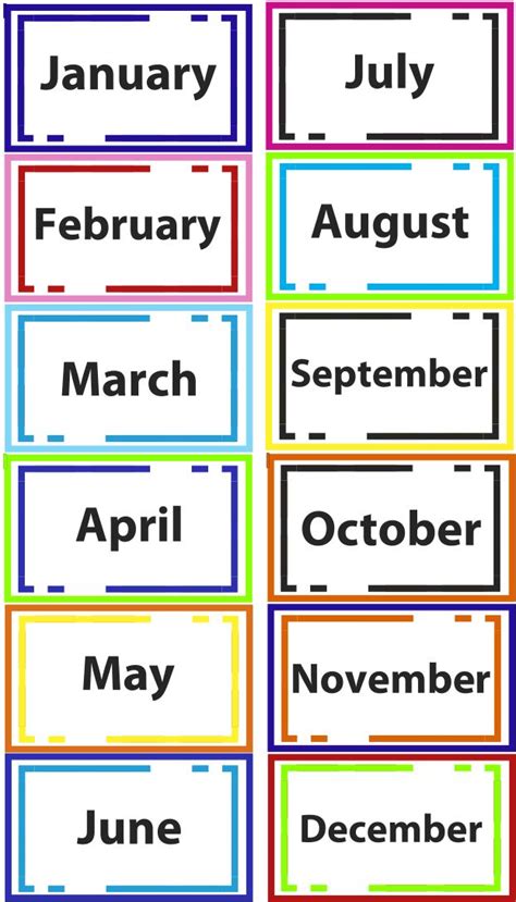 Months Seasons Of The Year Printables Months In A Year