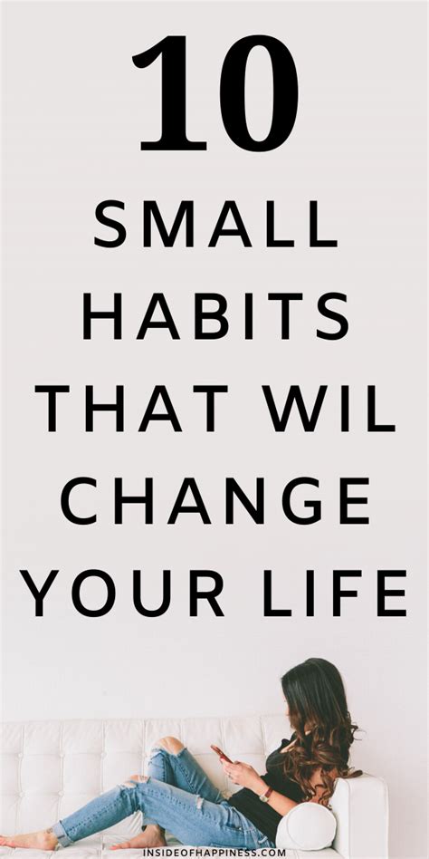 10 Simple Habits To Improve Your Life Positive Habits Life Changing
