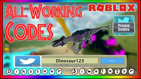 All Working Dino Sim Codes Roblox Dinosaur Simulator Youtube
