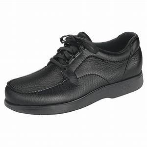 Sas Men 39 S Bout Time Black Leather Orthopedic Shoe Widths Available