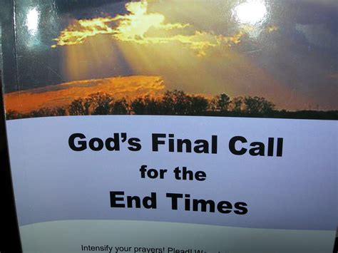 One Mans Journey In The Holy Spirit The End Times Book Gods Call