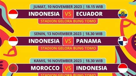 Jadwal Timnas Indonesia U17 Laga Pembuka Piala Dunia U17 2023 Lawan