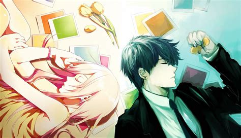 Anime Couple Boy Girl Sleep Wallpapers Hd Desktop
