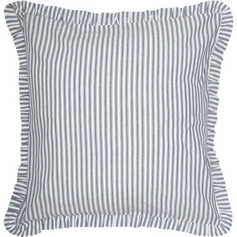 Sawyer Mill Blue Ticking Stripe Fabric Euro Sham 26x26 Overstock