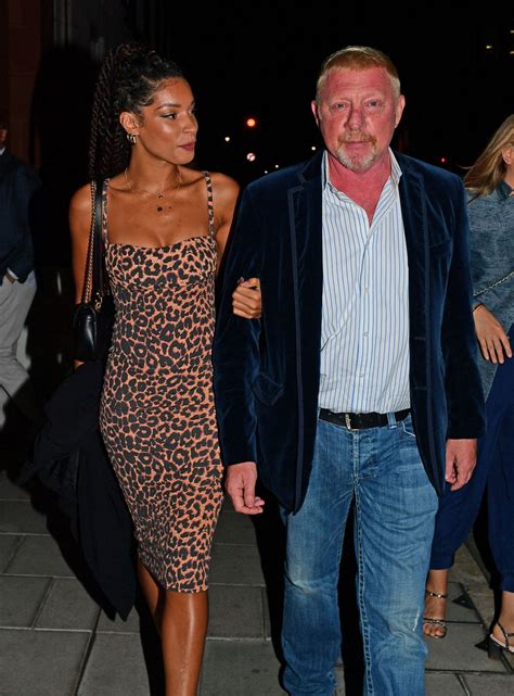 Lilian De Carvalho Monteiro And Boris Becker Out For Dinner In London