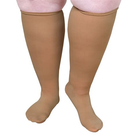 Extra Wide Calf Compression Socks Moderate Knee Highs Support Plus