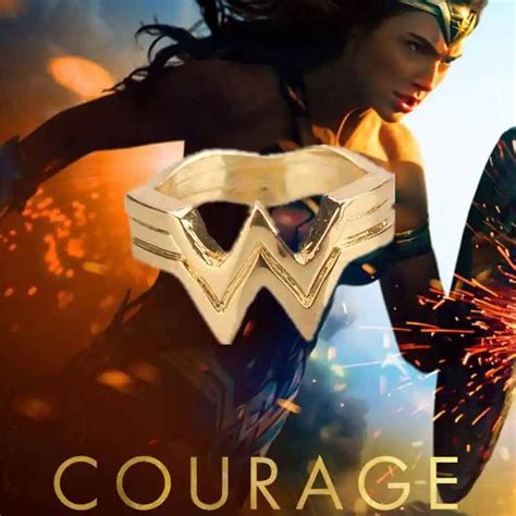 Wonder Woman Stacking Ringsuper Hero 3d Wonder Woman Logo Geeky Engaged Ringgirl Power Diana