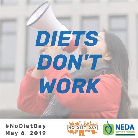 neda network announces no diet day may 6th national eating disorders association