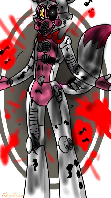 Withered Funtime Foxy By Flarepeltdraws On Deviantart
