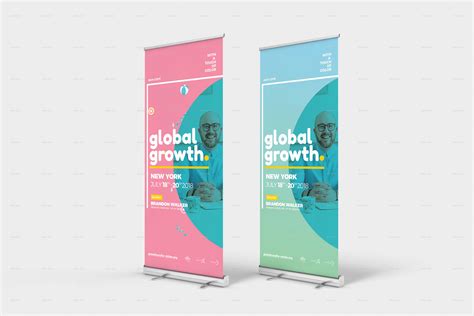Event Conference Roll Up Banner Print Templates Graphicriver