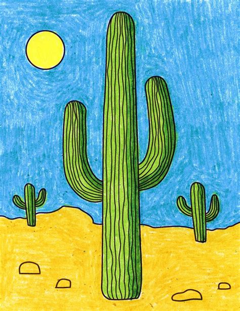 How To Draw Cactus · Art Projects For Kids