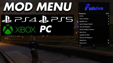 Mod Menu Gta 5 Online Ps4 Ps5 Xbox One Xbox Series Pc Como
