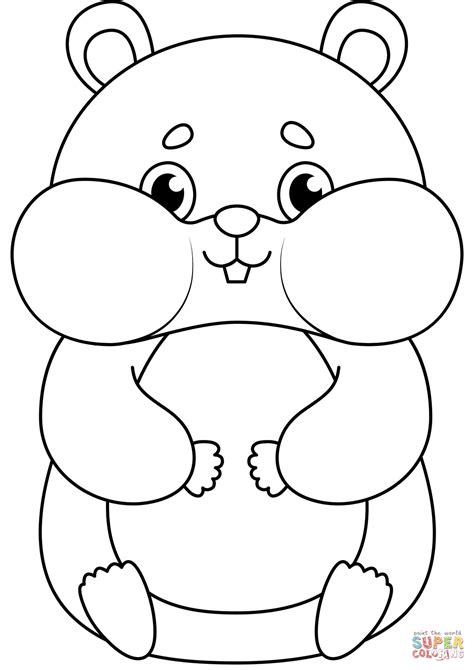 Desenho De Hamster Fofo Para Colorir Desenhos Para Colorir E Imprimir