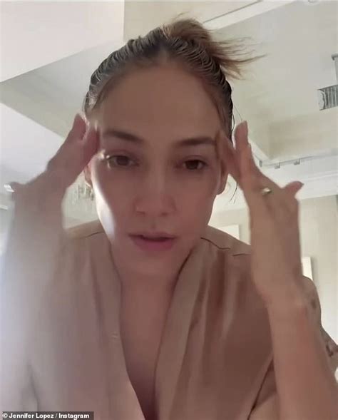 Jennifer Lopez Goes Barefaced While Sharing Her Skincare Routine In