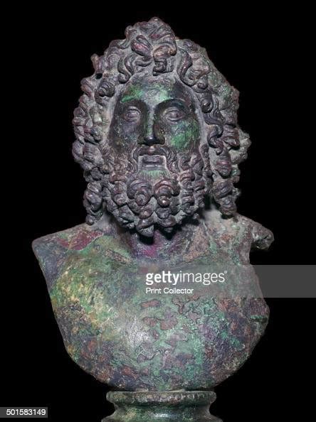 Bronze Bust Of Serapis An Alexandrian Deity Assimilated With Zeus