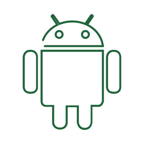 Green Android Line Iconsvg Transparent Png And Svg Vector File