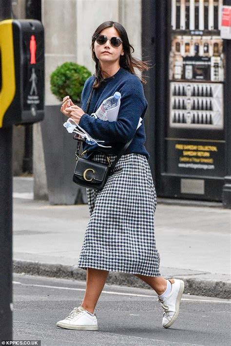 Jenna Coleman Shows Off Her Kooky Style In Pretty Gingham Skirt Jenna