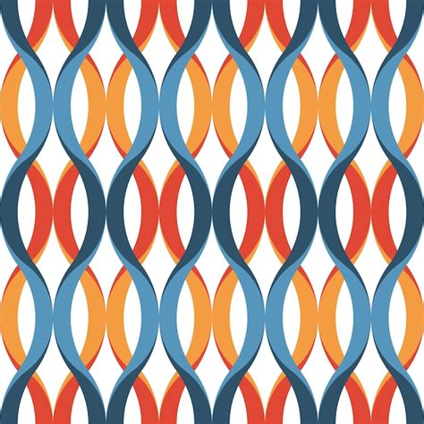 Premium Vector Colorful Seamless Wavy Pattern Tile