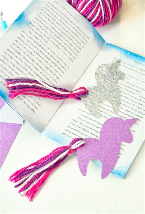 Diy Unicorn Bookmark With Free Unicorn Printable
