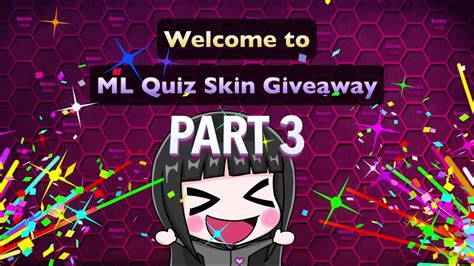 Mobile Legends Quiz Skin Giveaway Difficulty Normal Youtube