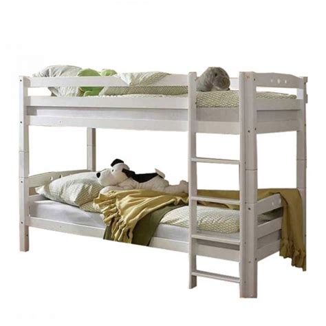 Scegli la consegna gratis per riparmiare di più. Letto a castello Lupo II - Legno massello di faggio bianco | Letti a castello, Legno e Bianco