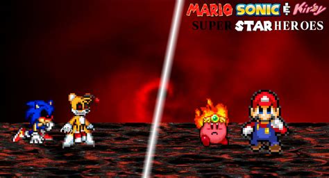 Mario And Kirby Vs Tails Doll And Sonicexe By Riverana On Deviantart
