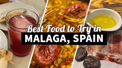 Best Food To Try In Malaga Malaga Food Guide Youtube