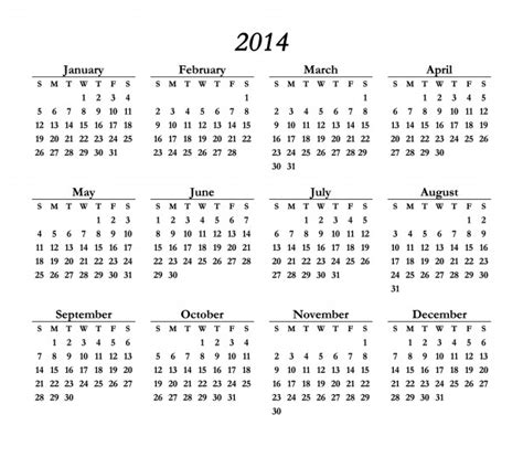 2014 Calendario Stock De Foto Gratis Public Domain Pictures
