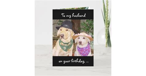 Funny Husband Birthday Card