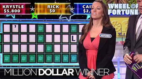 Second Million Dollar Winner Wheel Of Fortune Youtube