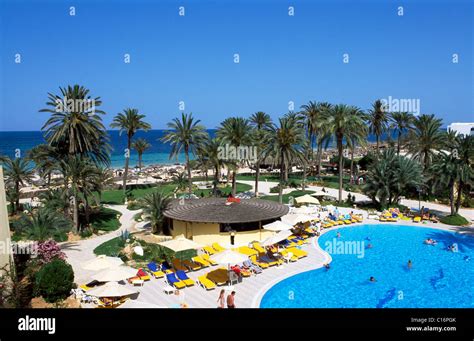 Swimming Pool At Hotel Vincci Eden Star Oasis Zarzis Djerba Tunisia