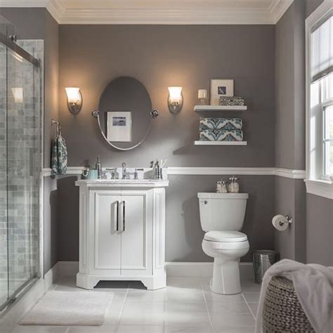 Because gray is a cool color and it can make the bathroom feel unattractive and uninviting, you can use it. Colors for bathroom | Small bathroom colors, Grey ...