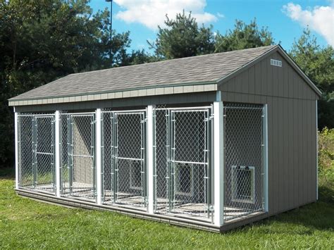 Four Unit Dog Kennel By Waterloo Structures Dog Kennel Outdoor Dog