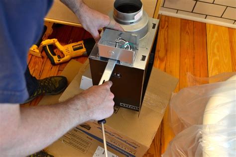 However, individual fans typically have their exhausts connected before exiting the building. How to install a bathroom exhaust fan — The White ...