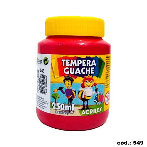 Tinta Tempera Guache 250ml Magenta Acrilex