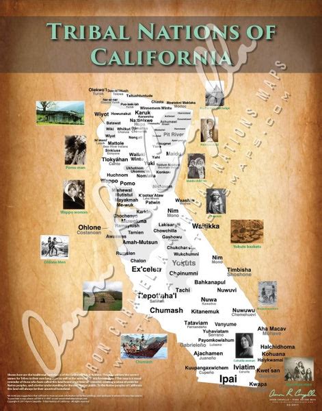 Tribal Nations Of California Map Indigenous Peoples Resources