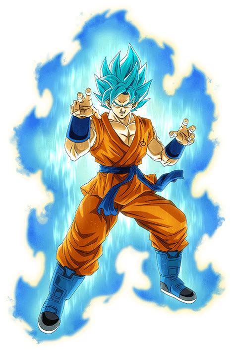 Super Saiyan Blue Goku Dokkan Battle Render 11 By Princeofdbzgames On