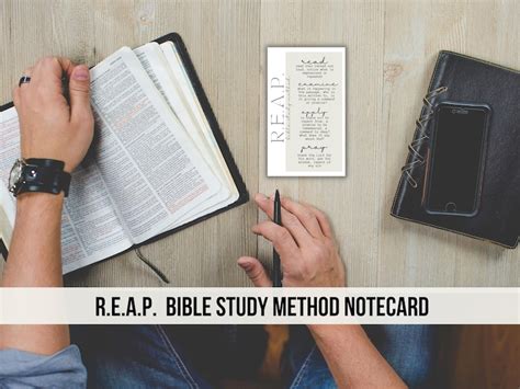 Bible Study Method Christian Study Tools Reap Bible Study Etsy