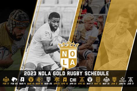 Major League Rugby Releases 2023 Season Schedule Nola Gold Rugby