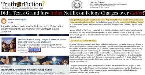 Was Netflix Indicted By A Texas Grand Jury Over Cuties Controversy Truth Or Fiction