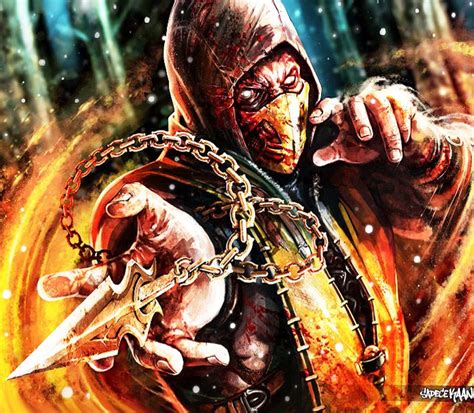 Scorpion From Mortal Kombat By X Badass 360 Art Gallery Scorpion