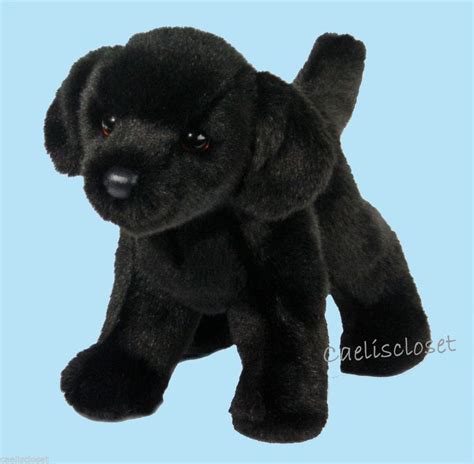 Douglas Bear Black Labrador 10 Plush Lab Retriever Dog Stuffed Cuddle