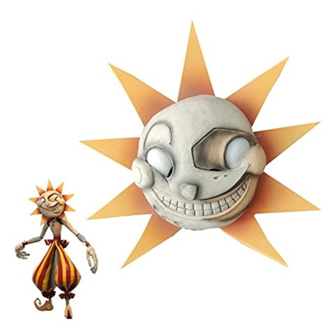 Sun And Moon Clown Mask Fnaf Security Breach Sundrop Moondrop Cosplay