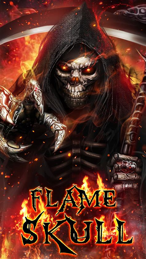Wallpapers Skulls With Flames 58 Images