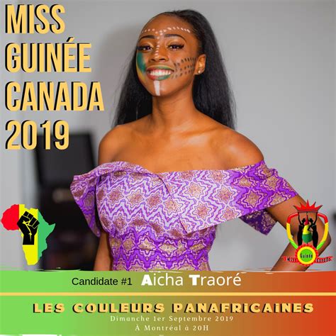 aicha traoré 2e dauphine miss guinée canada 2019 home facebook